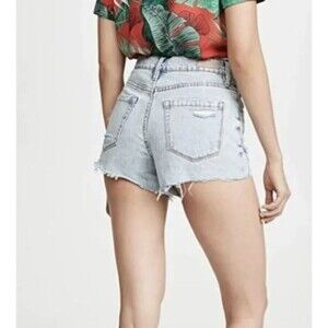 Blank NYC The Barrow Shorts Denim Distressed Jean Hotpants 31 Y2K Cowgirl